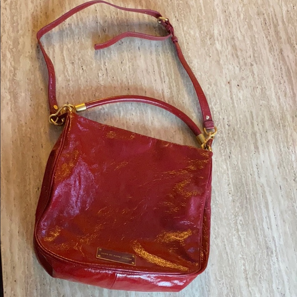 Marc by Marc Jacobs Patent Red Leather Crossbody